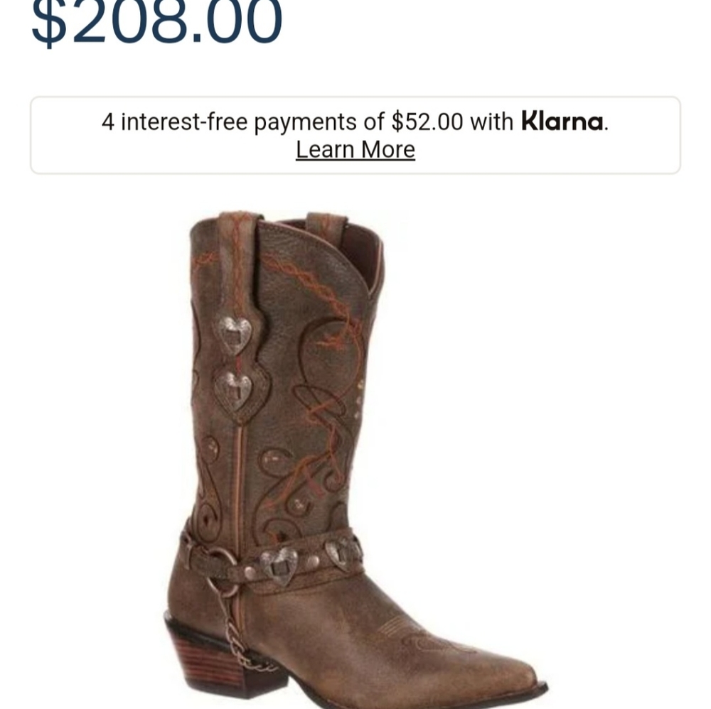 Durango Woman's Cowboy Boots size 8 Brand New